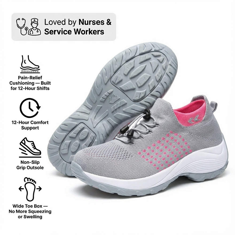 ShiftPro™ – 12-Hour Shift Shoes for All-Day Foot, Knee & Back Pain Relief