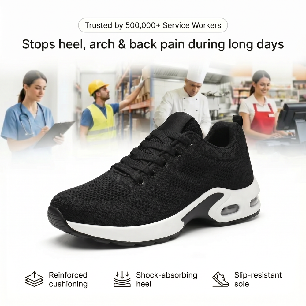OrthoPro — 12-Hour Shift Shoes for All-Day Foot, Knee & Back Pain Relief