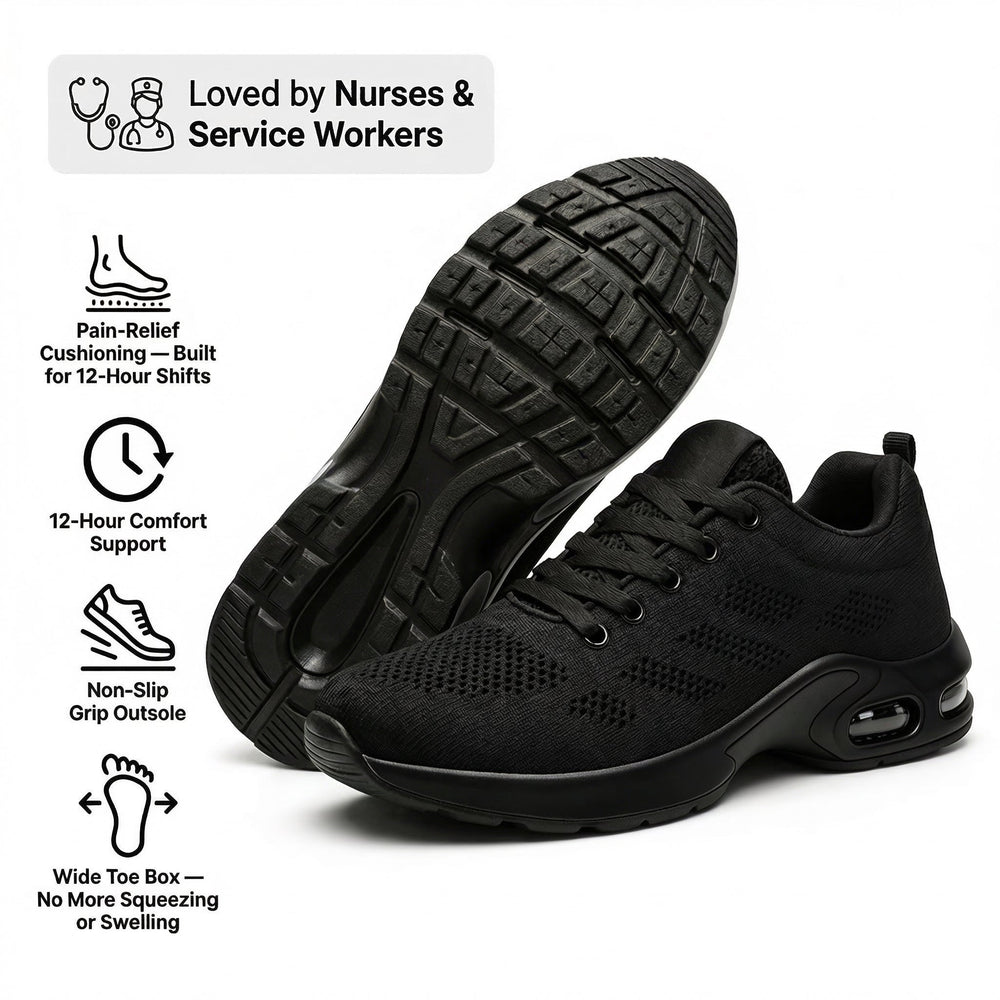 OrthoPro — 12-Hour Shift Shoes for All-Day Foot, Knee & Back Pain Relief