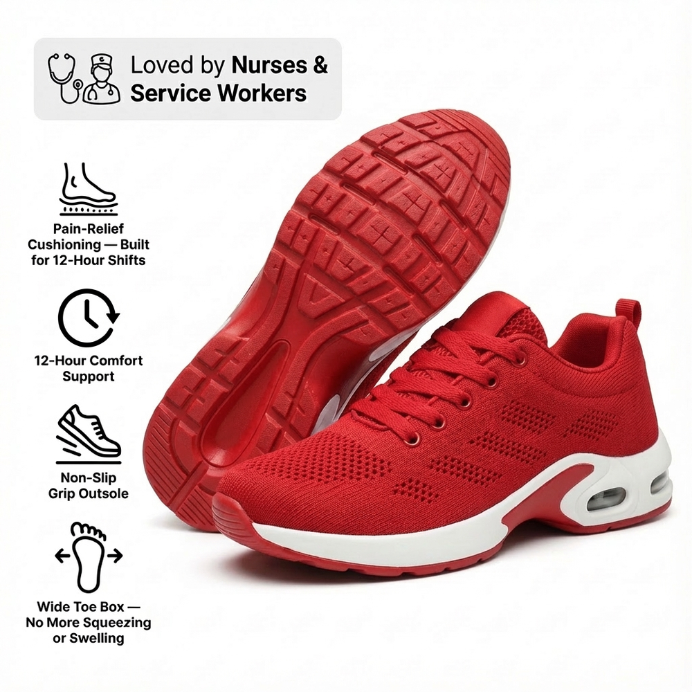 OrthoPro – 12-Hour Shift Shoes for Heel & Plantar Fasciitis Relief (Unisex)