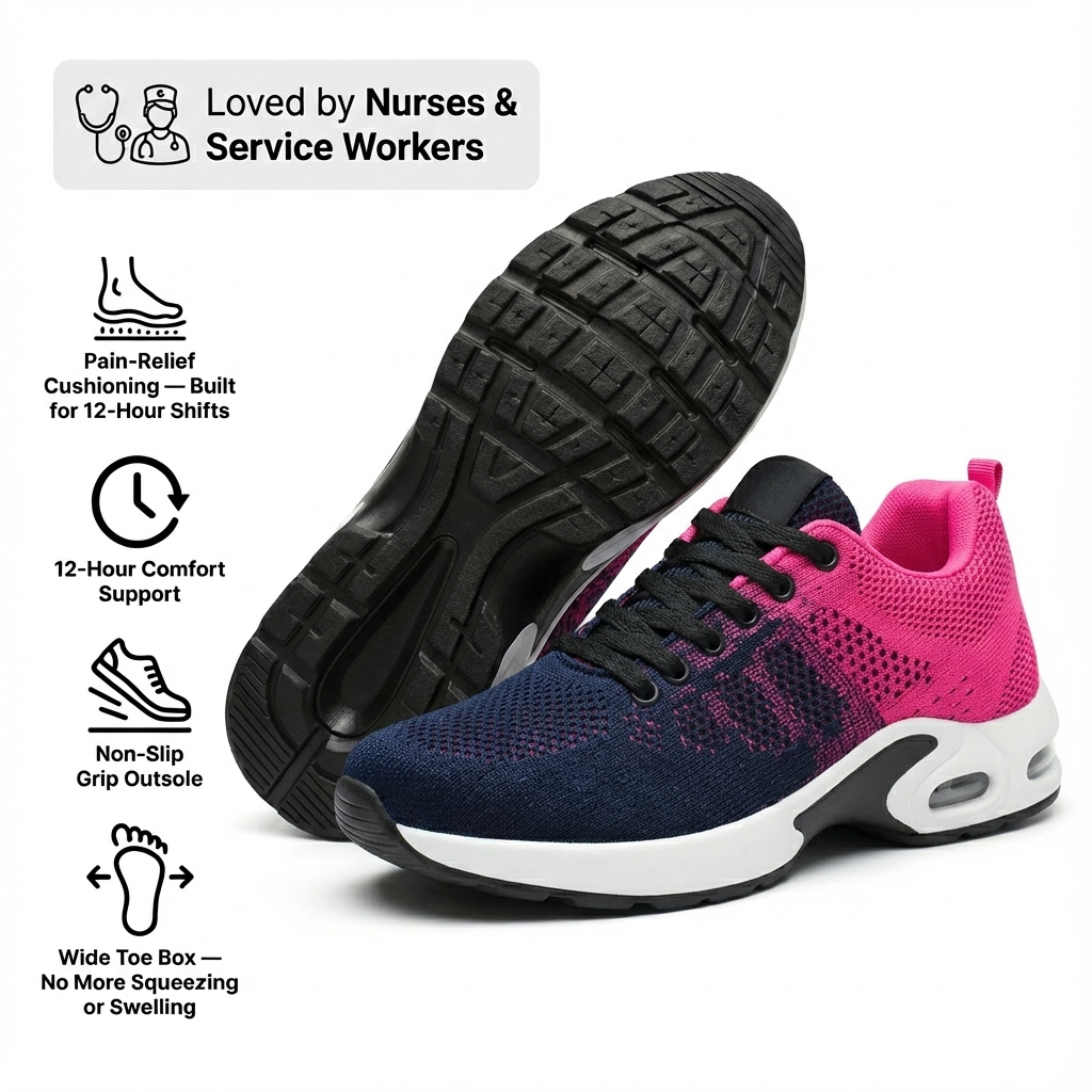 OrthoPro – 12-Hour Comfort Shoes for Heel & Plantar Fasciitis Relief (Unisex) (BOGO)