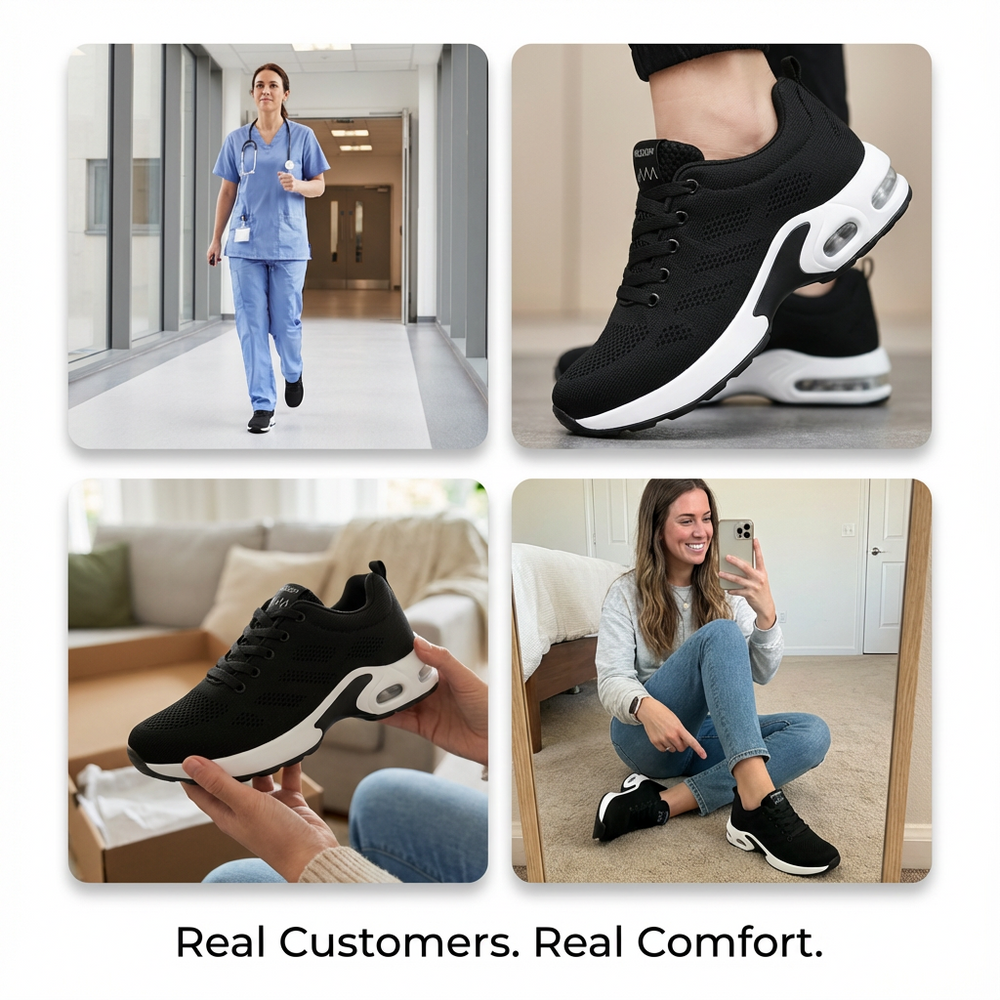 OrthoPro – 12-Hour Comfort Shoes for Heel & Plantar Fasciitis Relief (Unisex) (BOGO)