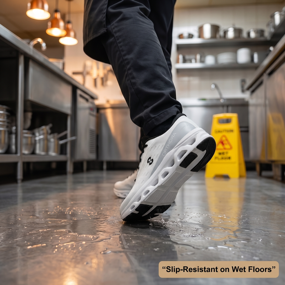 OrthoPro Fly — 12-Hour Shift Shoes for All-Day Foot, Knee & Back Pain Relief