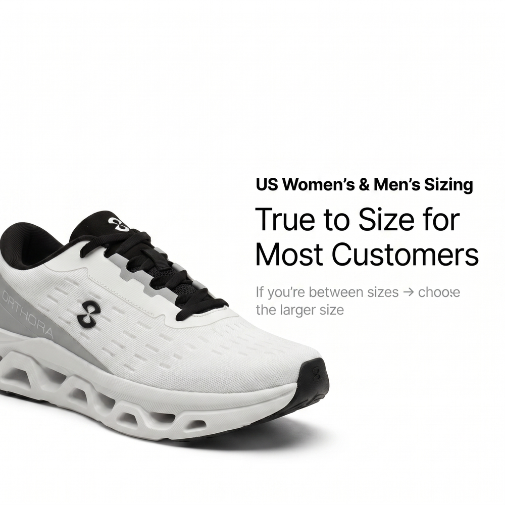 OrthoPro Fly — 12-Hour Shift Shoes for All-Day Foot, Knee & Back Pain Relief (Gray)