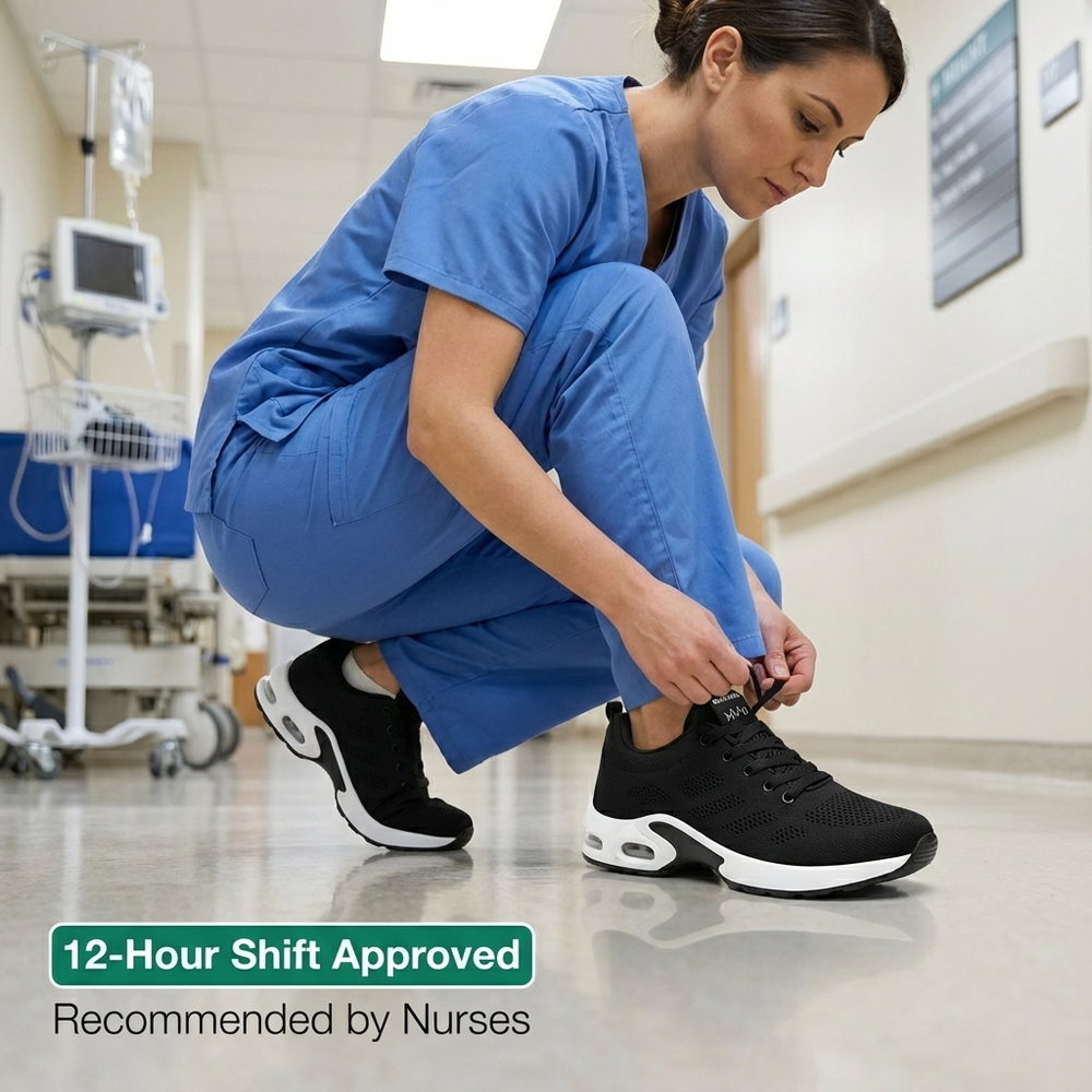 OrthoPro – 12-Hour Shift Shoes for All-Day Foot, Knee & Back Pain Relief (BOGO)