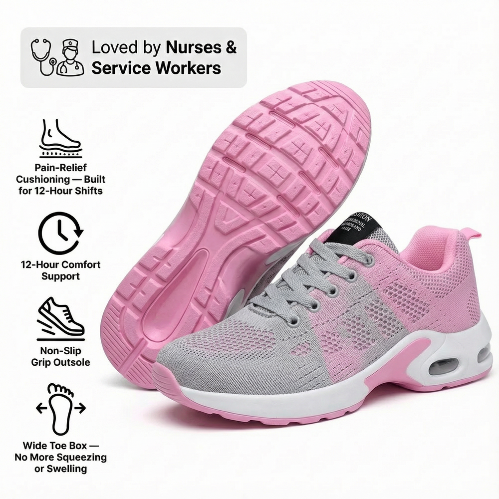 OrthoPro – 12-Hour Shift Shoes for All-Day Foot, Knee & Back Pain Relief (BOGO)