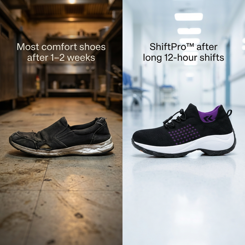 ShiftPro – 12-Hour Comfort Shoes for Heel & Plantar Fasciitis Relief